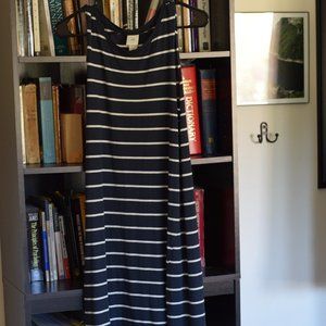 Midi Striped Sleeveless Dress